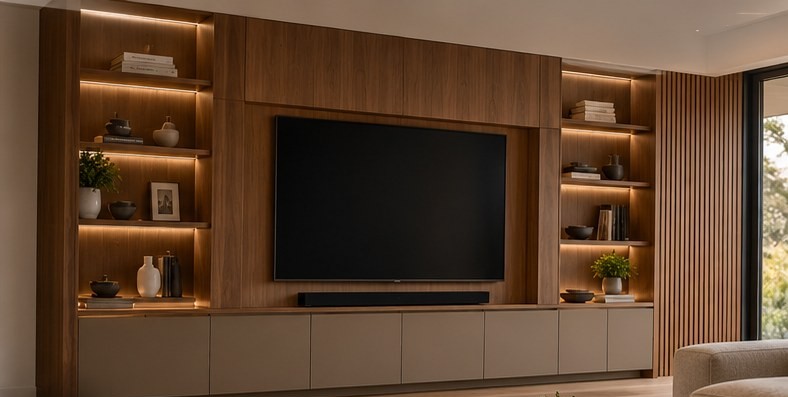 Built-in media unit