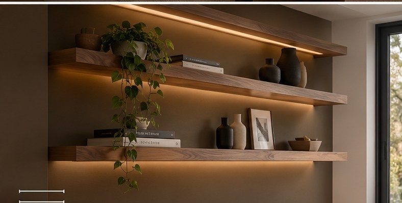 Floating shelving
