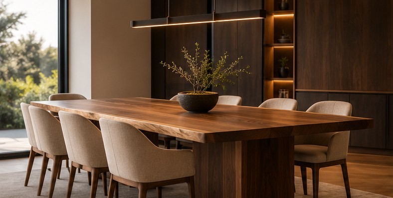 Custom dining table