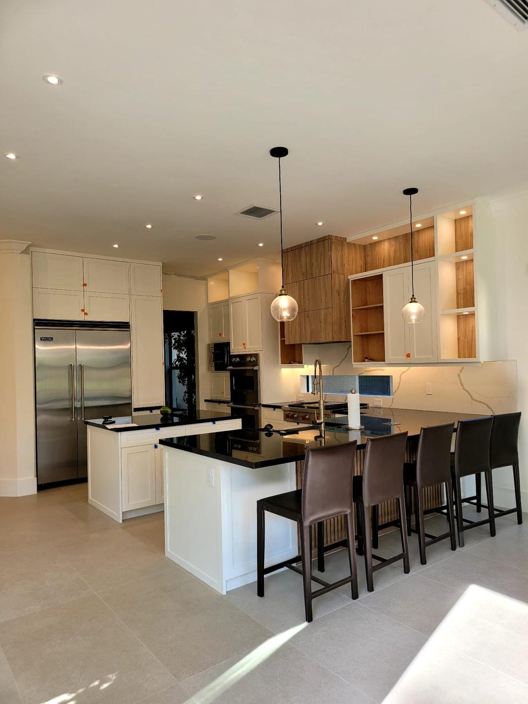 Custom white kitchen cabinetry