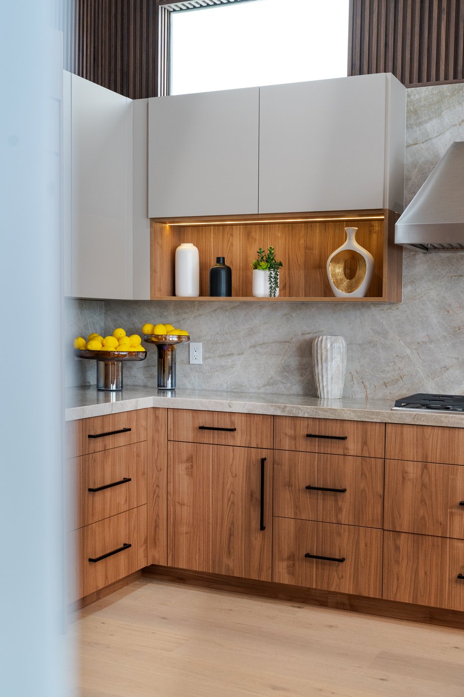 Floating shelf styling