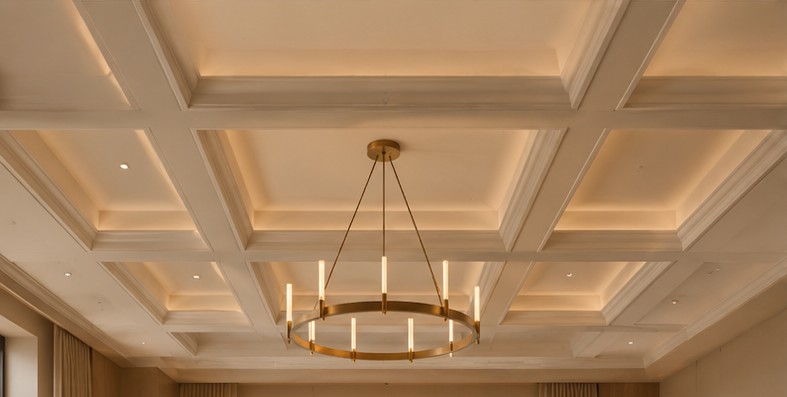 Coffered ceiling