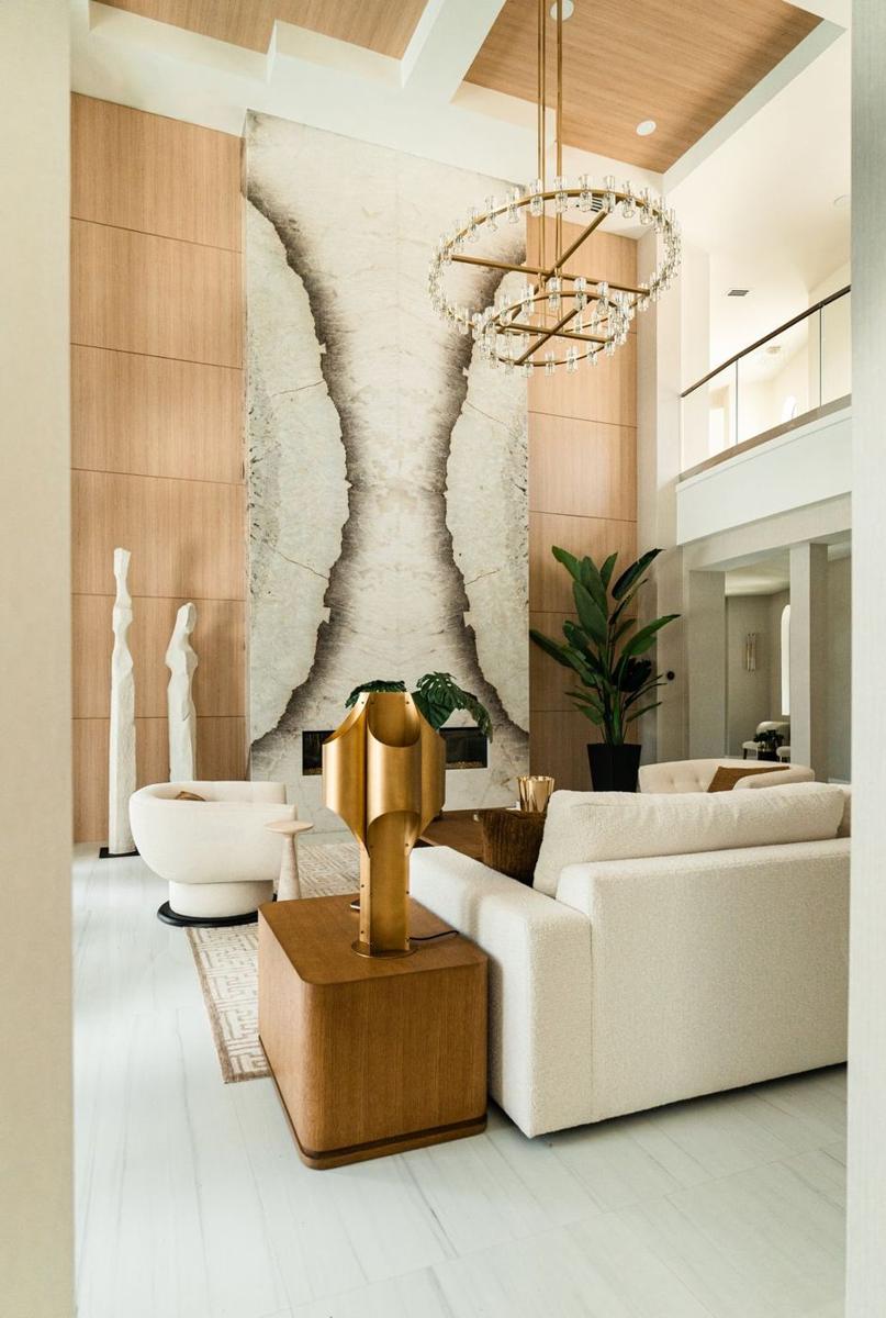 Double height living room